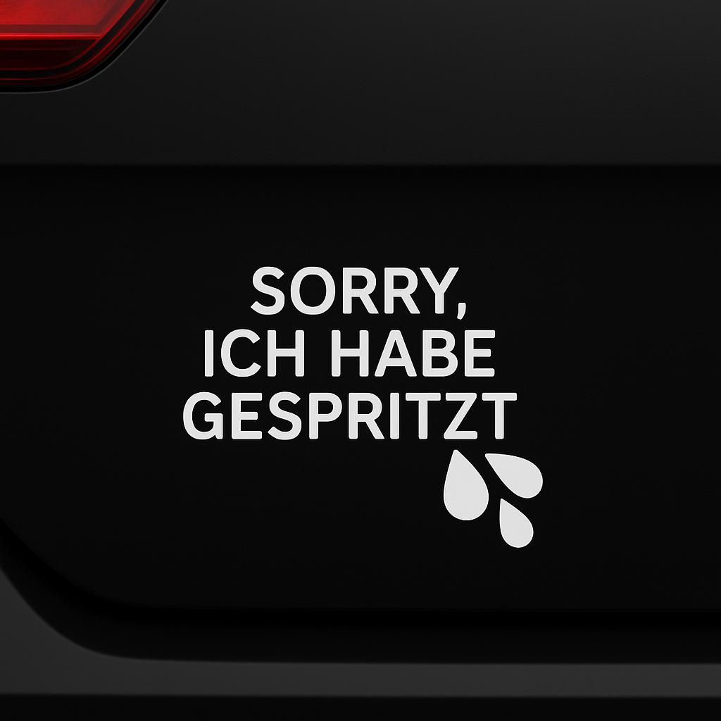 SORRY, ICH HABE GESPRITZT - Sticker