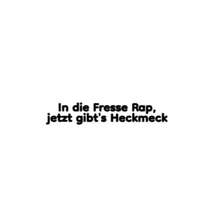 In die Fresse Rap, jetzt gibt's Heckmeck - Sticker