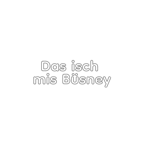 Das isch mis Büsney - Sticker