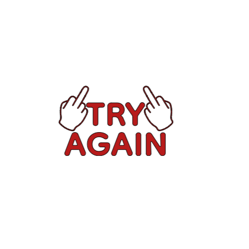 TRY AGAIN - Sticker