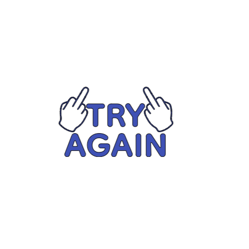 TRY AGAIN - Sticker