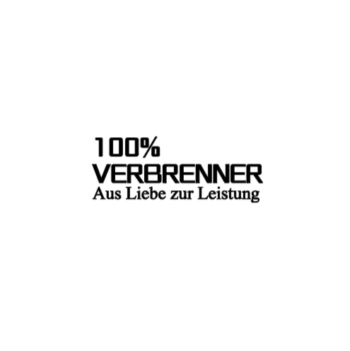 100% VERBRENNER Aus Liebe zur Leistung - Sticker