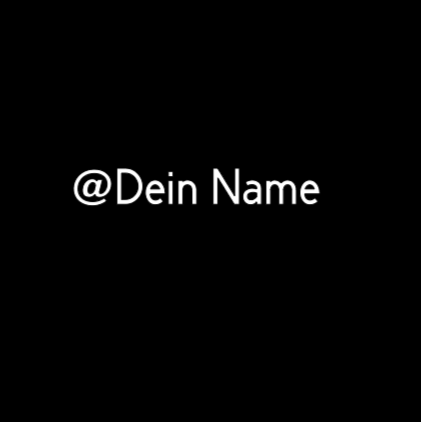 @dein Name - Sticker