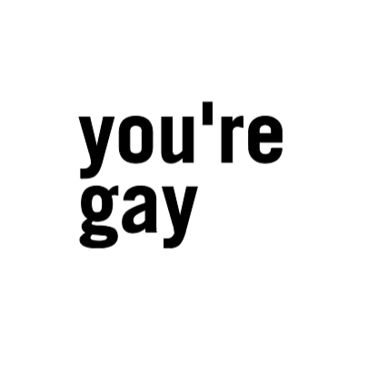 you're gay - Sticker