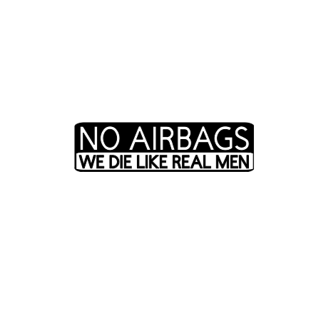 NO AIRBAGS - Sticker