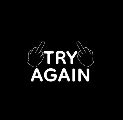 TRY AGAIN - Sticker